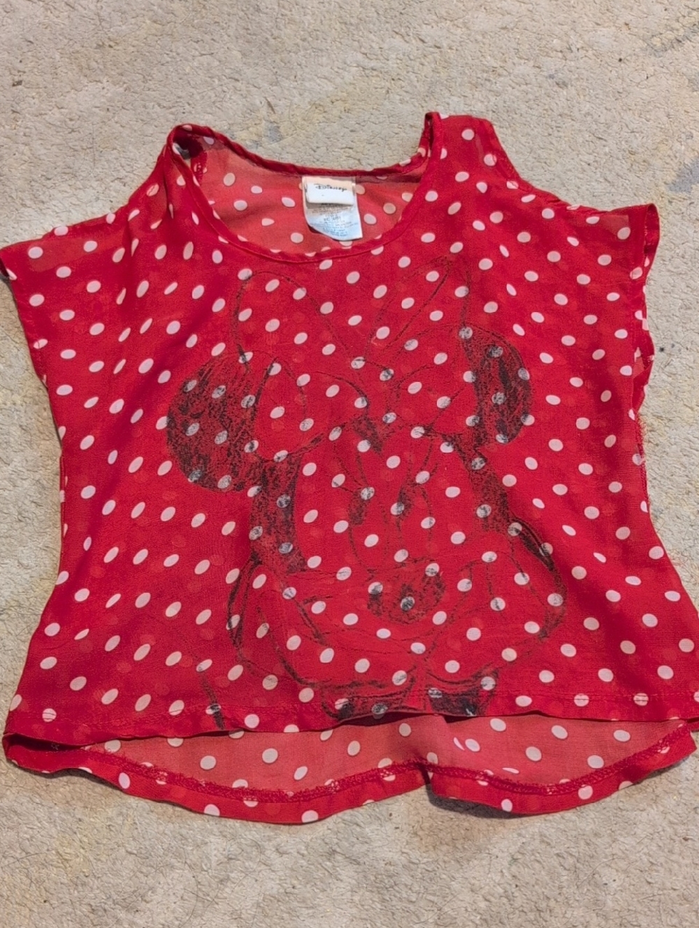 Disney Red Polka Dot Minnie Mouse Tank Top
